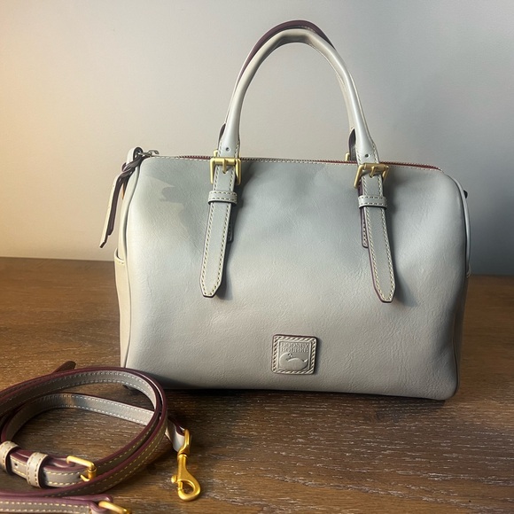 Dooney & Bourke Taupe Florentine Olivia NWOT - Picture 1 of 12